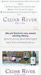 Mobile Screenshot of cedarrivercellars.com